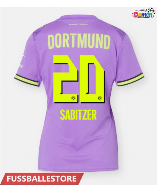 Günstige Borussia Dortmund Marcel Sabitzer #20 3rd trikot Damen 2026-27 Kurzarm